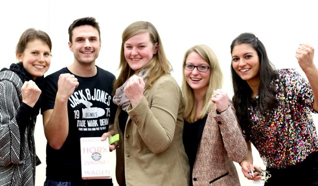 Die Vorjahressieger des "Master Science Day" am Fachhochschul-Campus in Wieselburg.