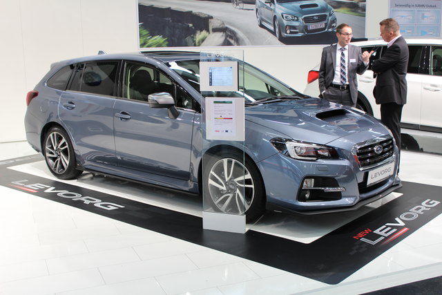 Subara zeigt auf der Autoshow 2016 erstmalig in Österreich den Levorg. Der allradgetriebene Sportkombi wird von eienm 1,6-Liter-Boxer-Turbo-Benziner angetrieben. Das Aggregat leistet 170 PS und 250 Newtonmeter maximales Drehmoment. Der Kombi steht ab Febr