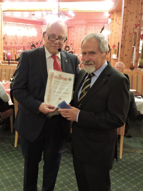 Christoph Schmied (re.) mit Gerhard Flohberger.