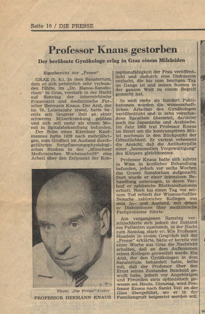 Die Verlautbarung vom Tod des berühmten Arztes | Foto: Archiv MUVS, Wien