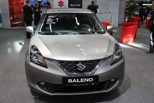 Der Suzuki Baleno ist erstmalig in Österreich auf der Vienna Autoshow zu sehen. Verkaufstart des Japaners soll im Frühjar 2016 sein. Der neue Kleinwagen ist knapp vier Meter lang und hat Stauraum im Umfang von 355 Litern – einen der größten seiner Klasse.
