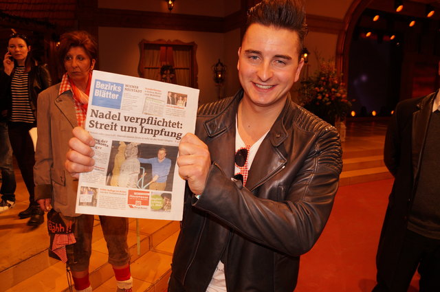 Im Stadl las Superstar Andreas Gabalier die Bezirksblätter.