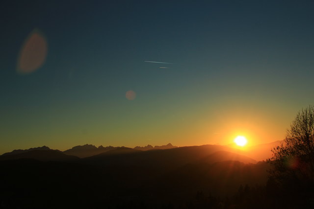 Blick von der Doppler Hütte, Richtung Feldkirchen
