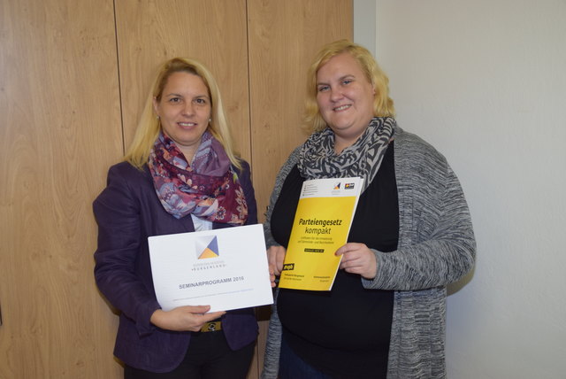 Karin Lebitsch (links) und Eva Winkler sind die neuen Geschäftsführerinnen der burgenländischen Kommunalakademie.
