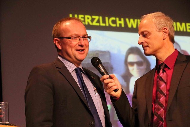 Moderiert wurde der Neujahrsempfang von Reinhold Klika.