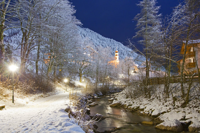 mit der Enns und der Kirche