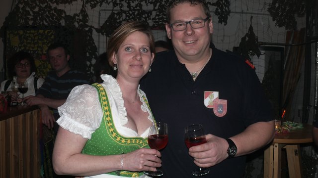 Kommandant Friedrich Putz und Barbara Schmid.