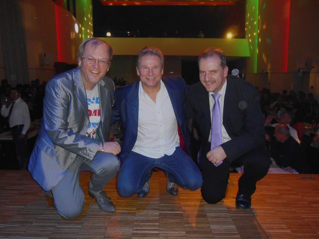 DJ Erich Fuchs , Sänger Gottfried Würcher ,Vizebürgermeister Wolfgang Nast