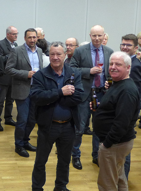Die Mitglieder vor dem Beginn des Neujahrsempfanges im Veranstaltungszentrum "Hofer Mühle"