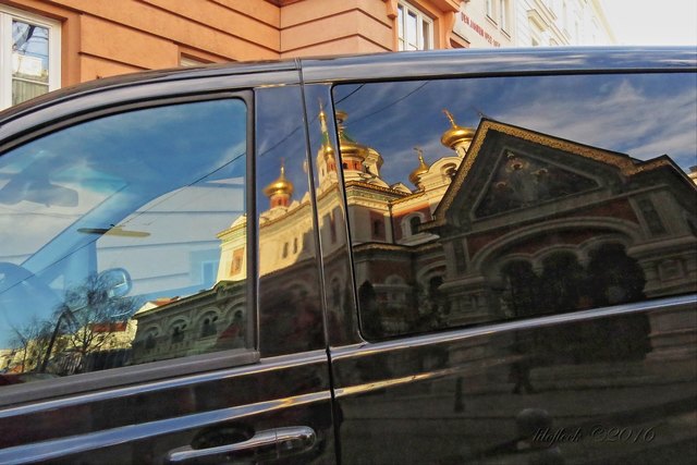 Hat sich so schön im Auto gespiegelt, als wär's darauf gemalt!
