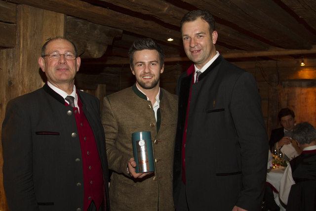 Anton Rossetti, Johannes Hauser und Martin Fankhauser, Präsident der Tiroler Edelbrandsommeliers. | Foto: Tiroler Edelbrandsommeliers