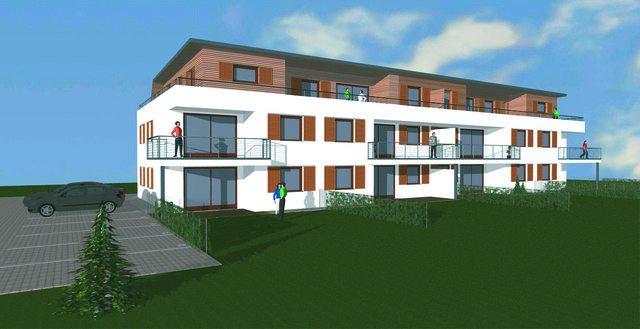 So soll das Wohnhaus "Ötscherblick" in Scheibbs nach Fertigstellung aussehen.