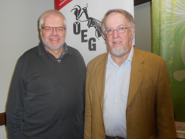 Günter Pass und Hubert Rausch von der Naturkundlichen Gesellschaft Mostviertel.