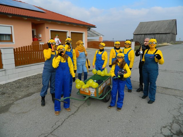 Kreative Verkleidungen: Die Minions waren im Vorjahr in Unterstinkenbrunn unterwegs.