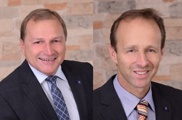 Roland Wallner übergibt sein Amt an Christian Grümeyer.