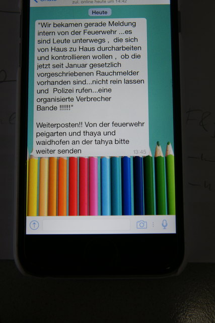 So oder ähnlich liest sich eine Meldung, die aktuell auf WhatsApp kursiert. Die Polizei Gmünd gibt Entwarnung.