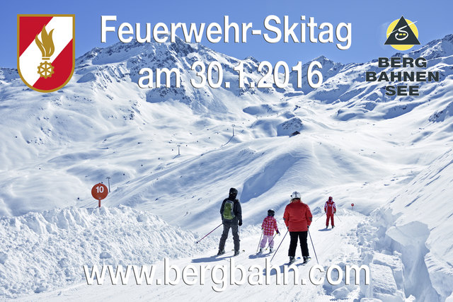 See dankt den Feuerwehrleuten: Die Bergbahnen See laden zum Feuerwehr-Skitag.