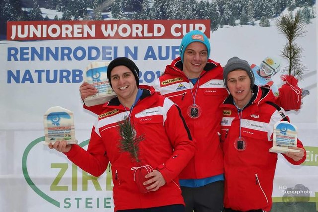 Das Siegertrio von Obdach: Fabian Achenrainer, Florian Markt, Thomas Hörburger.