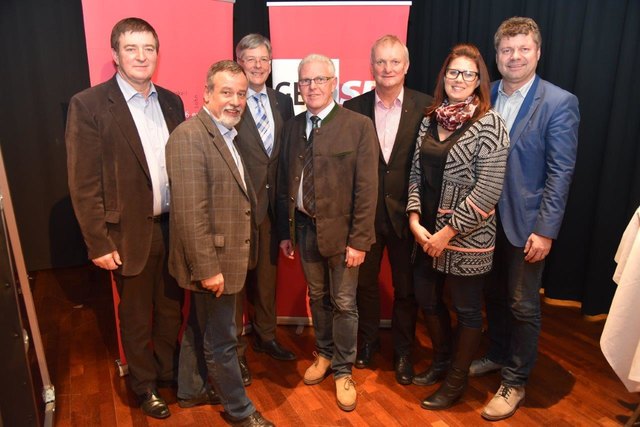 Günther Goach, Hermann Lipitsch, Peter Kaiser, Alfred Tiefnig, Günther Novak, Sara Schaar und Gerhard Pirih | Foto: KK/ÖGB