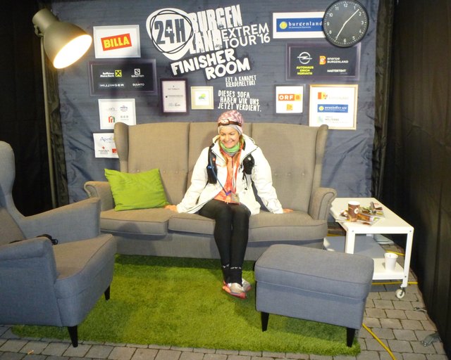 Wenn man hier sitzt, hat man es geschafft: der Finisher-Room