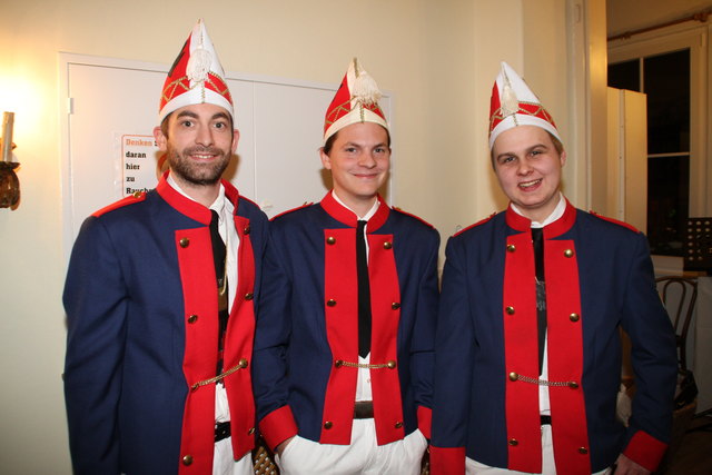 Die Garde mit Johannes Ferstl, Alexander Wesenauer und Nicol Egger marschierte auf.