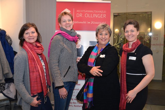 Franchise-Szene unter sich (v.l.n.r.): GF des Franchise-Verbandes Barbara Rolinek, Carina Dworak, Head of Franchise Development bei Mrs. Sporty, Franchise-Expertin Waltraud Martius und Franchiserechts-Expertin Nina Ollinger