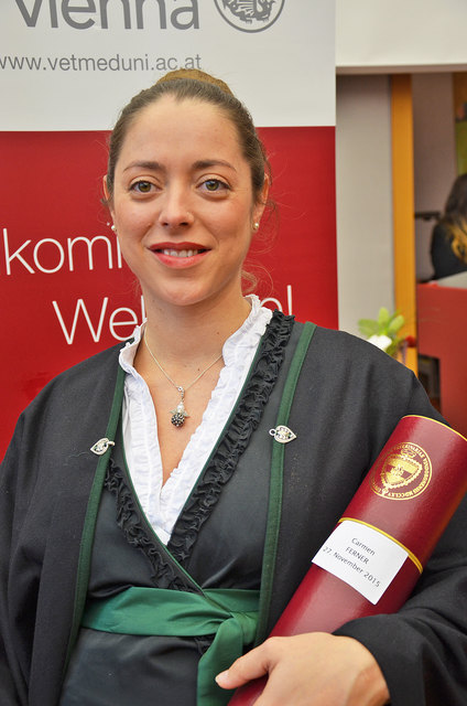 Carmen Ferner aus Tamsweg promovierte zur Doktorin der Veterinärmedizin.