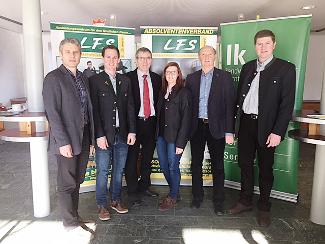 Herbert Brunner, Eduard Drescher, Johann Muggi, Kathrin Steiner, Johann Jantschgi, Gerald Wutscher (von links)