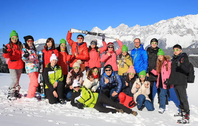 Vom Schneeschuhwandern bis zum Fatbiken: Die Gäste aus China genossen die Region.
