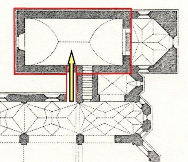 Die aus dem Jahre 1857 stammende Darstellung der Lorettokapelle berücksichtigt nur das Obergeschoss | Foto: Graphik: Axel Huber