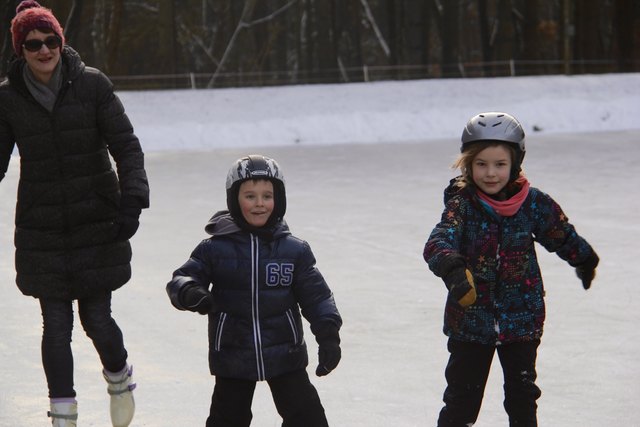 Eislaufen am Waldteich