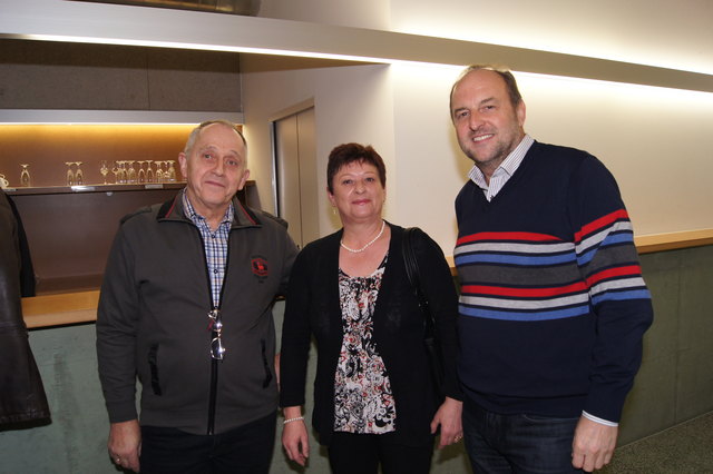 Franz und Margret Seidner mit Bgm. Paul Hauser