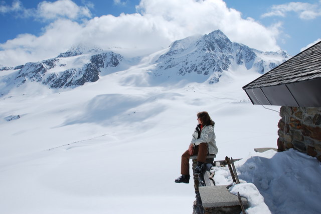 Am ehemaligen Zollhaus im Schnalstal (Grenze Italien/Österreich)