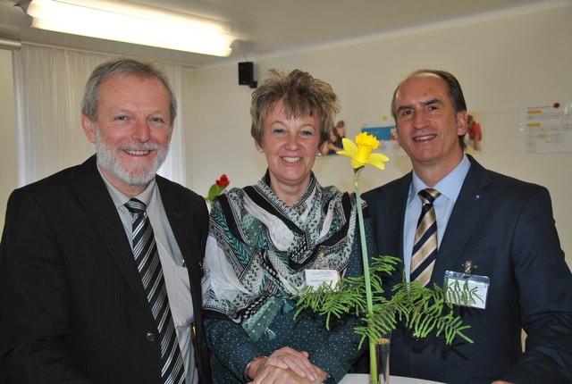 Anton Brachner, Andrea Halbertschlager und Christian Anders beim Infotag. | Foto: Lehenbauer