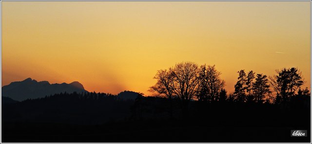 Ein Bilderbuchtag geht zu Ende