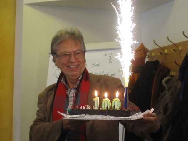 Heinz Hagemann, Leiter des Kapfenberger Männerbüros, feierte sein 100. "Frühstück mit mir".