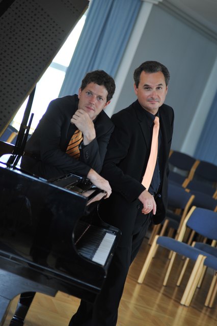 Das Duo Ensemble Bicolore mit Clemens Kudla (l.) am Piano und Harald Müller (r.) an den Saxophonen. | Foto: Foto: privat