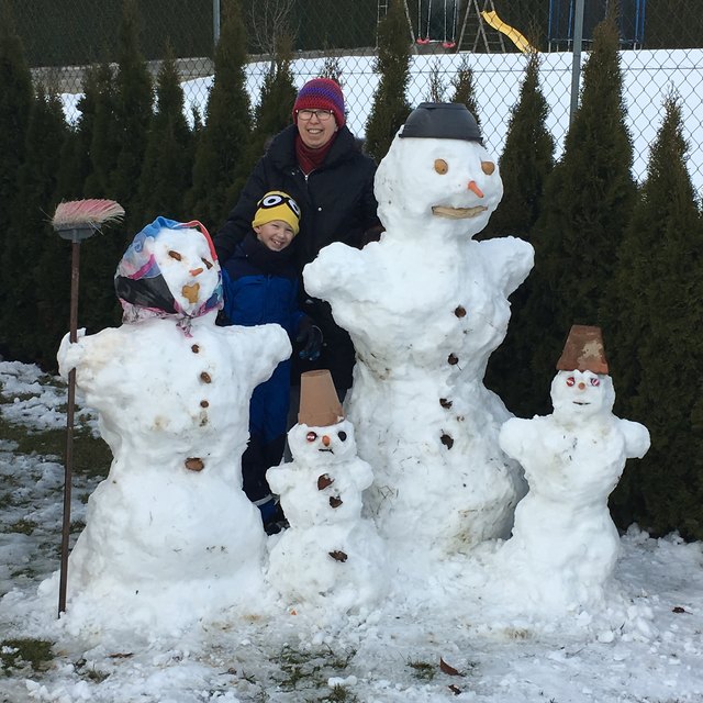 Schneemannfamilie!