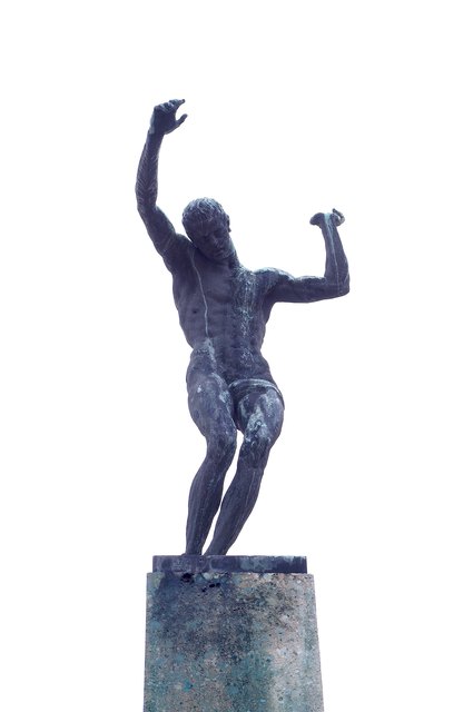 Die Statue auf hohem quadratischem Sockel in der Hofstatt wurde 1928/29 von Wilhelm Frass gestaltet.