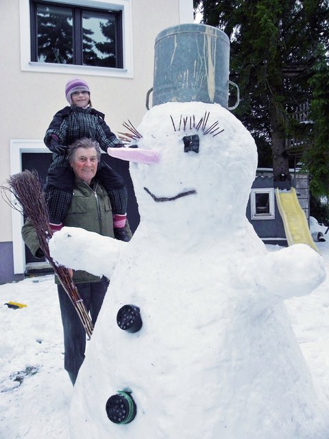 Augenbrauen-Schneemann