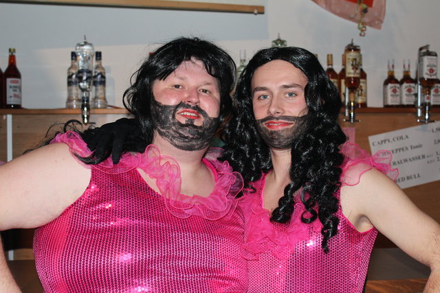 "Chiquita" und "Conchita": Anton Hochrainer (l.) und Christoph Riepl.