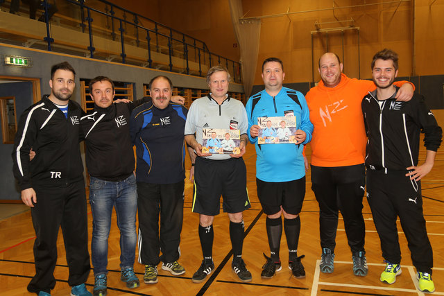 Das Organisationsteam: Philipp Stachel, Thomas Heuberger, Bobby Wagner, Schiedsrichter Franz Freissmuth, Schiedsrichter Christian Kaiser, Bernhard Windhaber und Sorin Chermaci