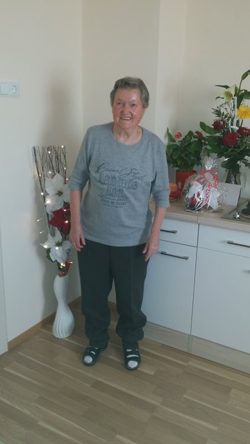 Die Hausfrau Maria Tösch feierte ihren 85. Geburtstag im eigenen Haus.
