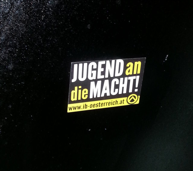 Pickerlaktion der Identitären Bewegung. Am Samstag wird in Judenburg "informiert". Foto: KK