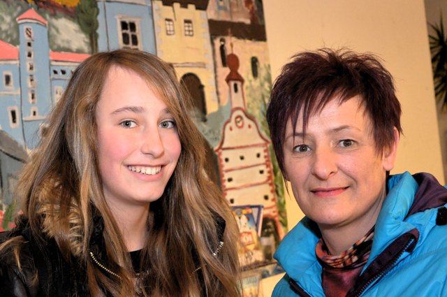 Saxophonistin Sabina Obersteiner mit Mama Bettina