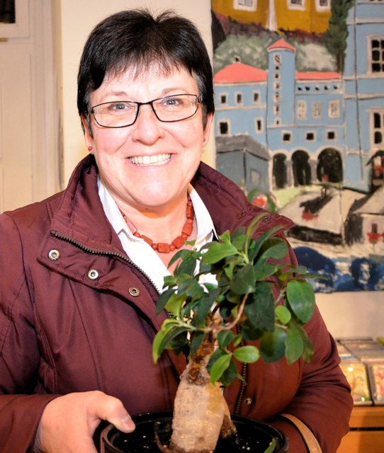 Hat einen Frühlingsgruß mitgebracht: Gabi Lagger