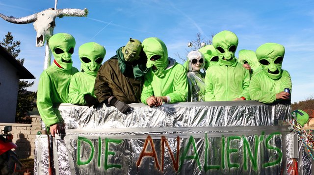 Die Aliens eroberten für einen Tag lang Redlschlag | Foto: Herbert Pomper