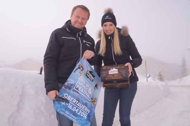 TVB-Geschäftsführer Mario Siedler und Marketingleiterin Simone Oberreiter laden zum Fridge Festival und zum Gamsleiten Kriterium ein.