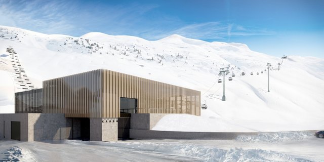 Talstation Trittkopf: Mit den neuen Seilbahnen entsteht das größte zusammenhängende Skigebiet Österreichs.