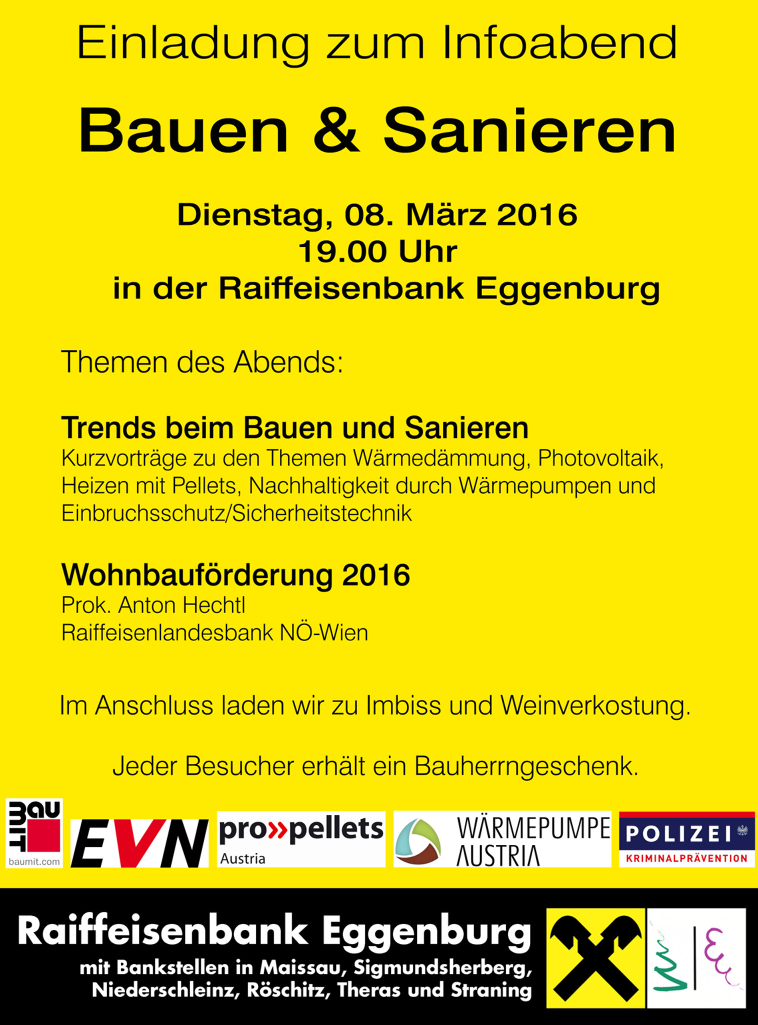 Infoabend "Bauen & Sanieren" Horn